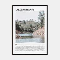 Lake Nacimiento Travel Color Poster