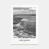 Lake Nakuru Portrait B&W Poster