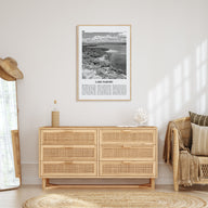 Lake Nakuru Travel B&W Poster