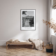 Lake Nicaragua Portrait B&W Poster