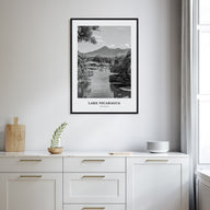 Lake Nicaragua Portrait B&W Poster