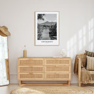 Lake Nicaragua Portrait B&W Poster