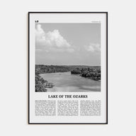 Lake of the Ozarks Travel B&W Poster