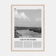 Lake of the Ozarks Travel B&W Poster