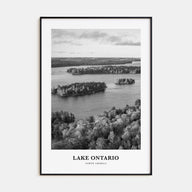 Lake Ontario Portrait B&W Poster