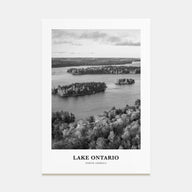 Lake Ontario Portrait B&W Poster