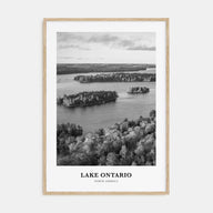 Lake Ontario Portrait B&W Poster