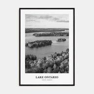 Lake Ontario Portrait B&W Poster
