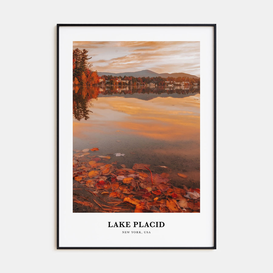 Lake Placid Portrait Color Poster