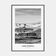 Lake Powell Portrait B&W Poster