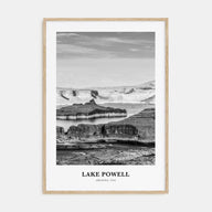 Lake Powell Portrait B&W Poster