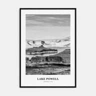 Lake Powell Portrait B&W Poster