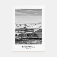 Lake Powell Portrait B&W Poster