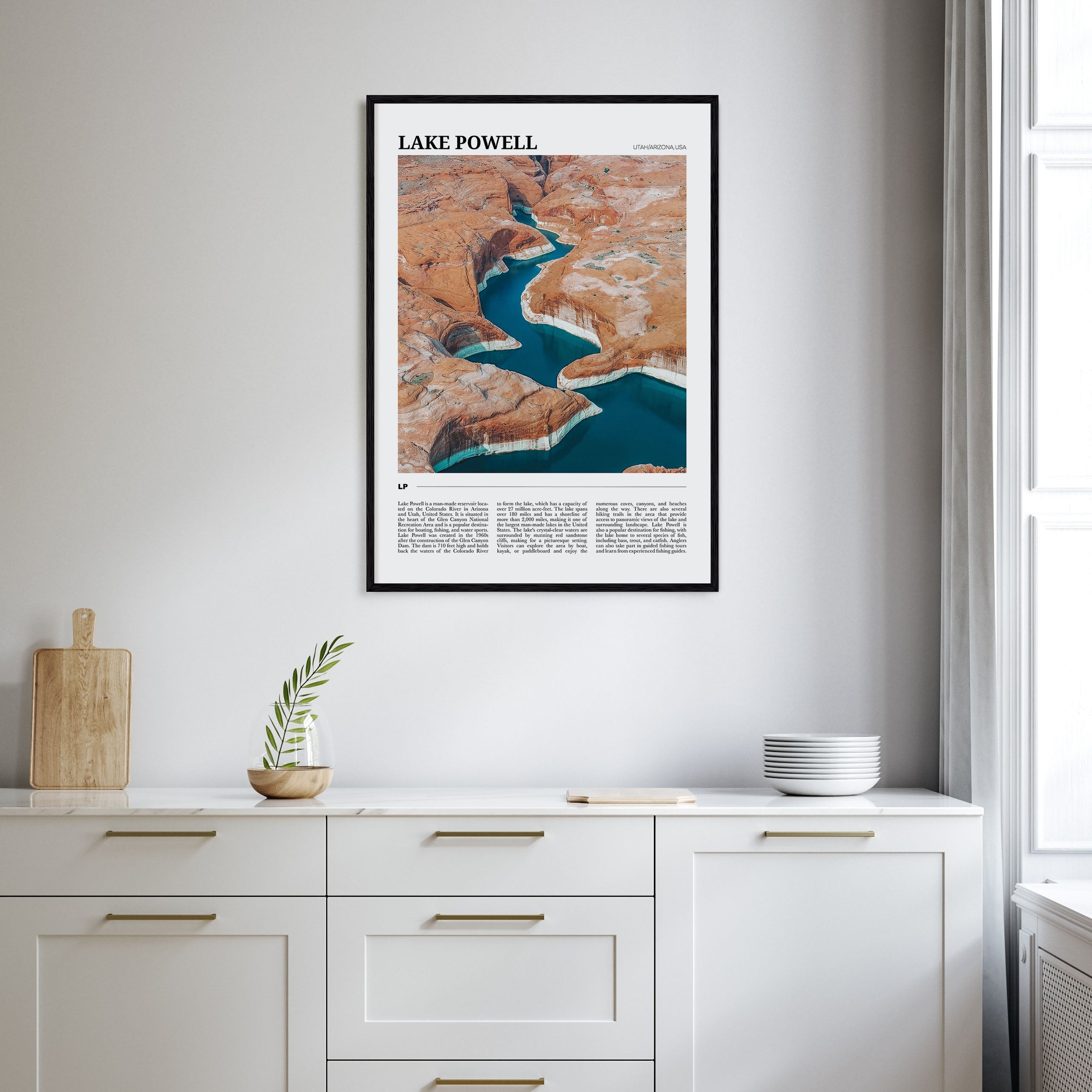 Lake Powell Travel Color Poster