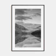 Lake Reflection Photo B&W No 1 Poster