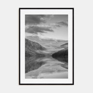 Lake Reflection Photo B&W No 1 Poster