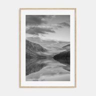 Lake Reflection Photo B&W No 1 Poster