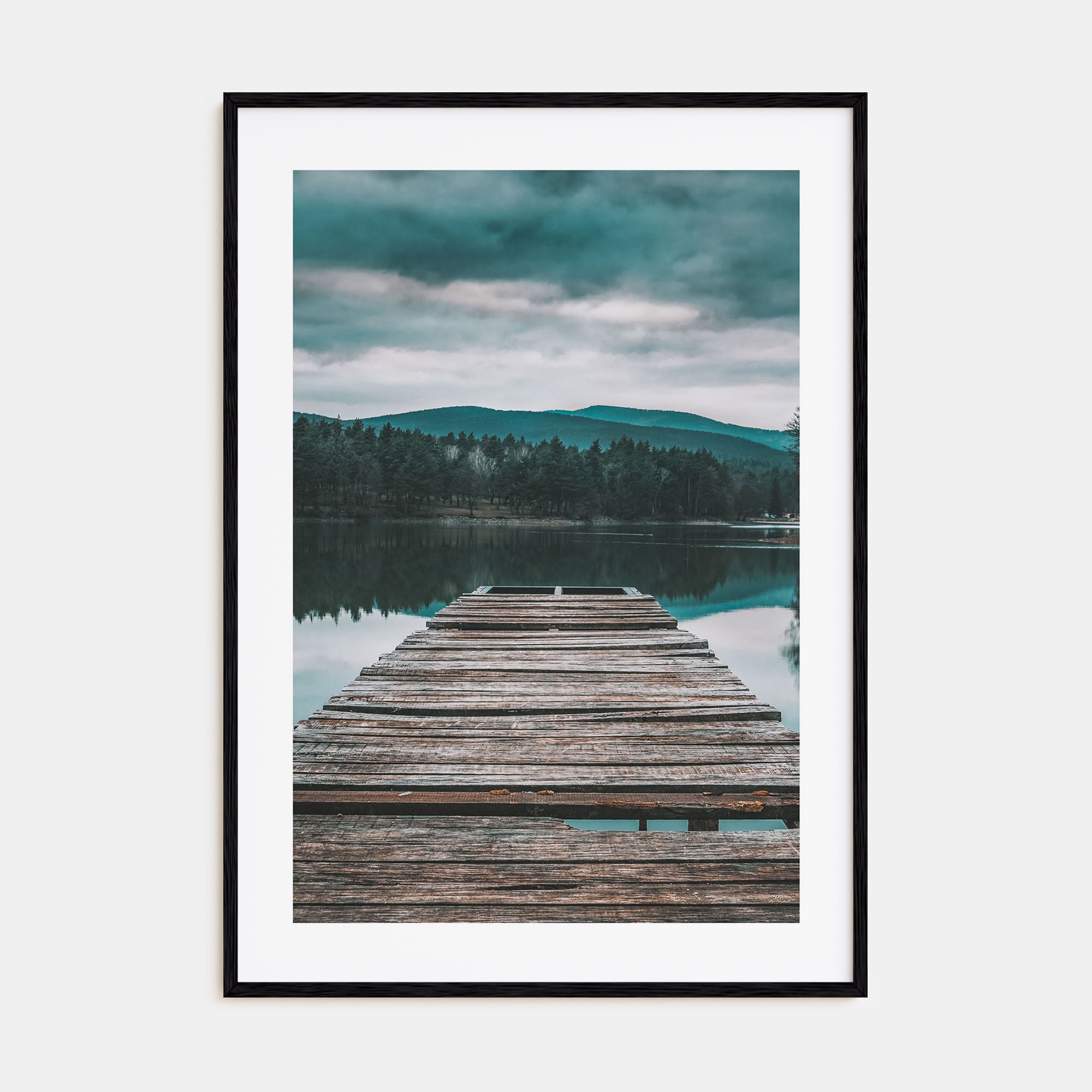 Lake Reflection Photo Color Poster