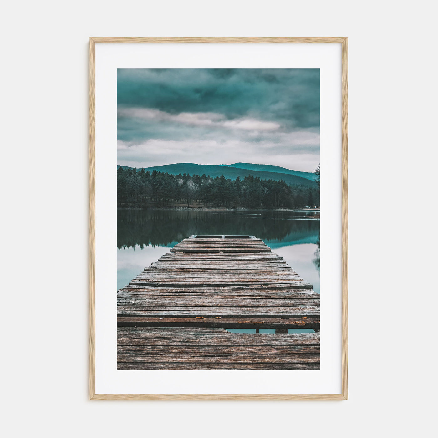 Lake Reflection Photo Color Poster
