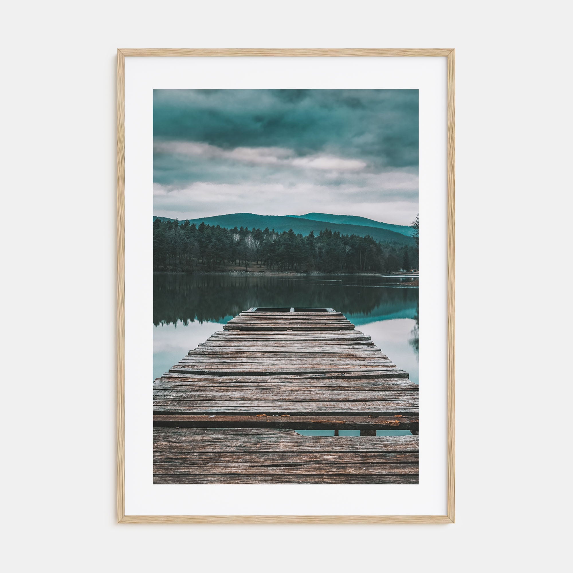 Lake Reflection Photo Color Poster