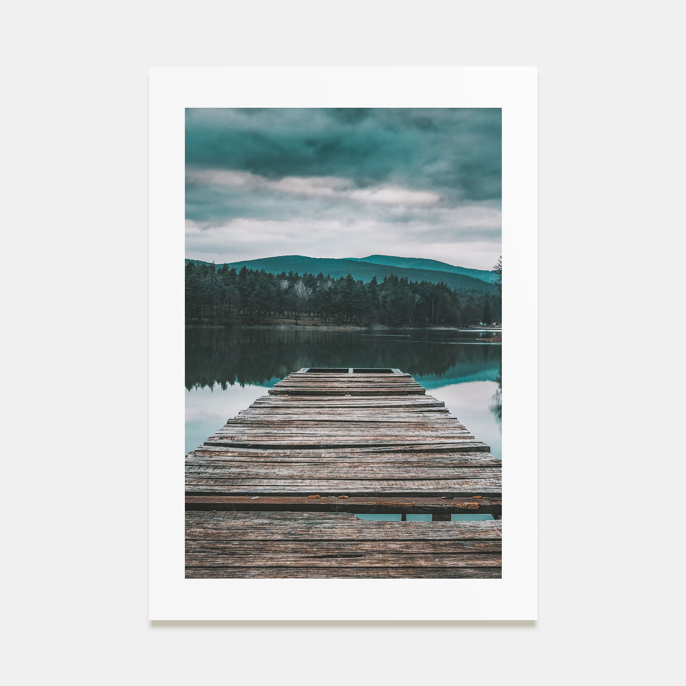 Lake Reflection Photo Color Poster