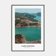 Lake Sonoma Portrait Color Poster