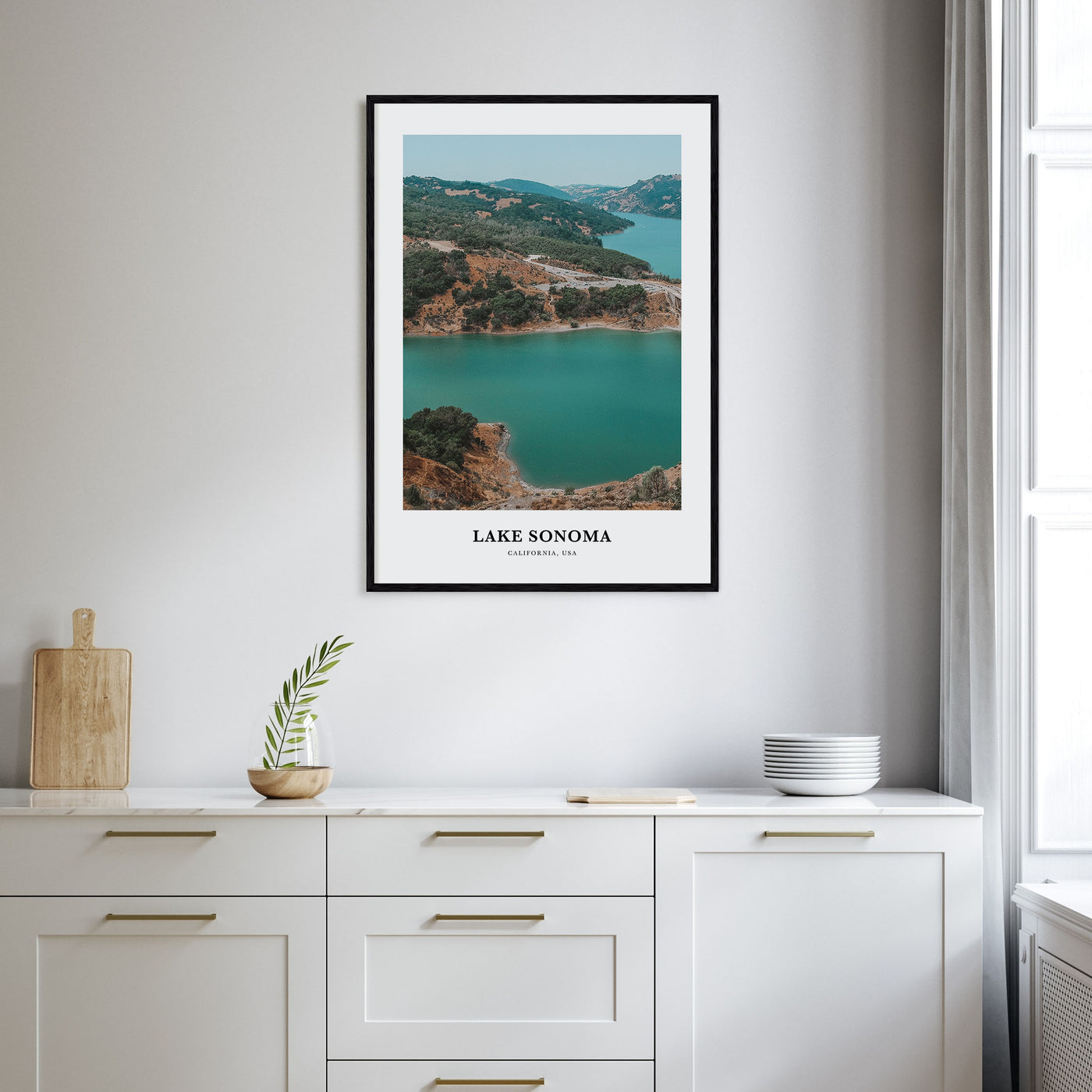 Lake Sonoma Portrait Color Poster