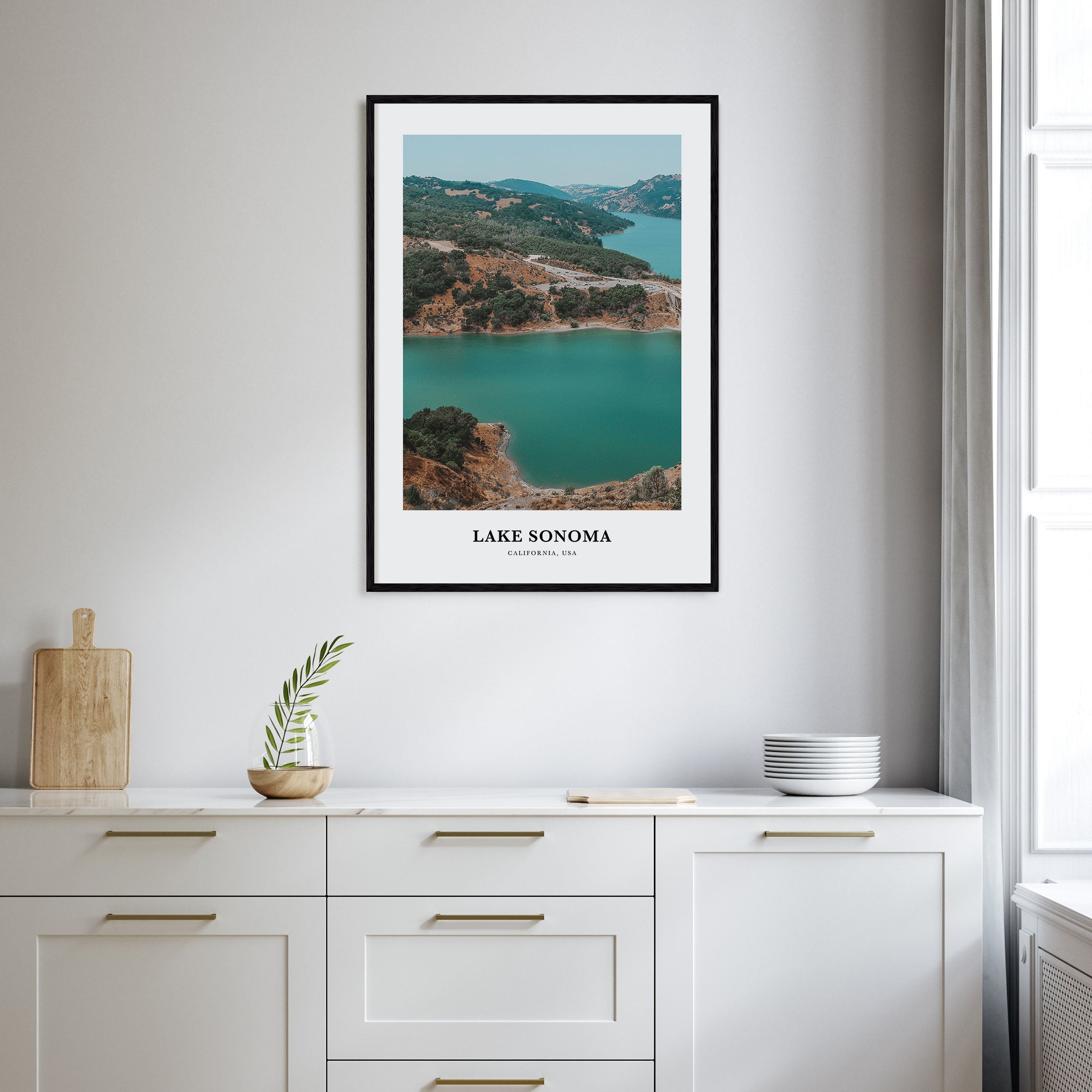 Lake Sonoma Portrait Color Poster