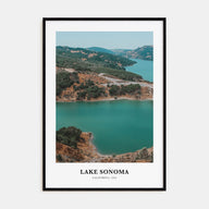 Lake Sonoma Portrait Color Poster