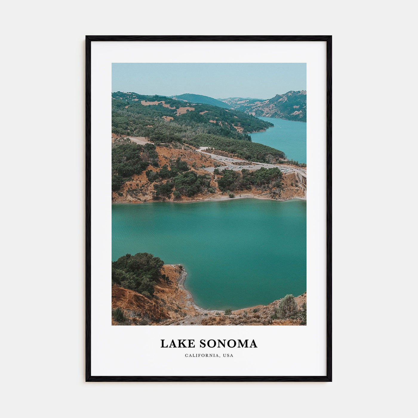 Lake Sonoma Portrait Color Poster