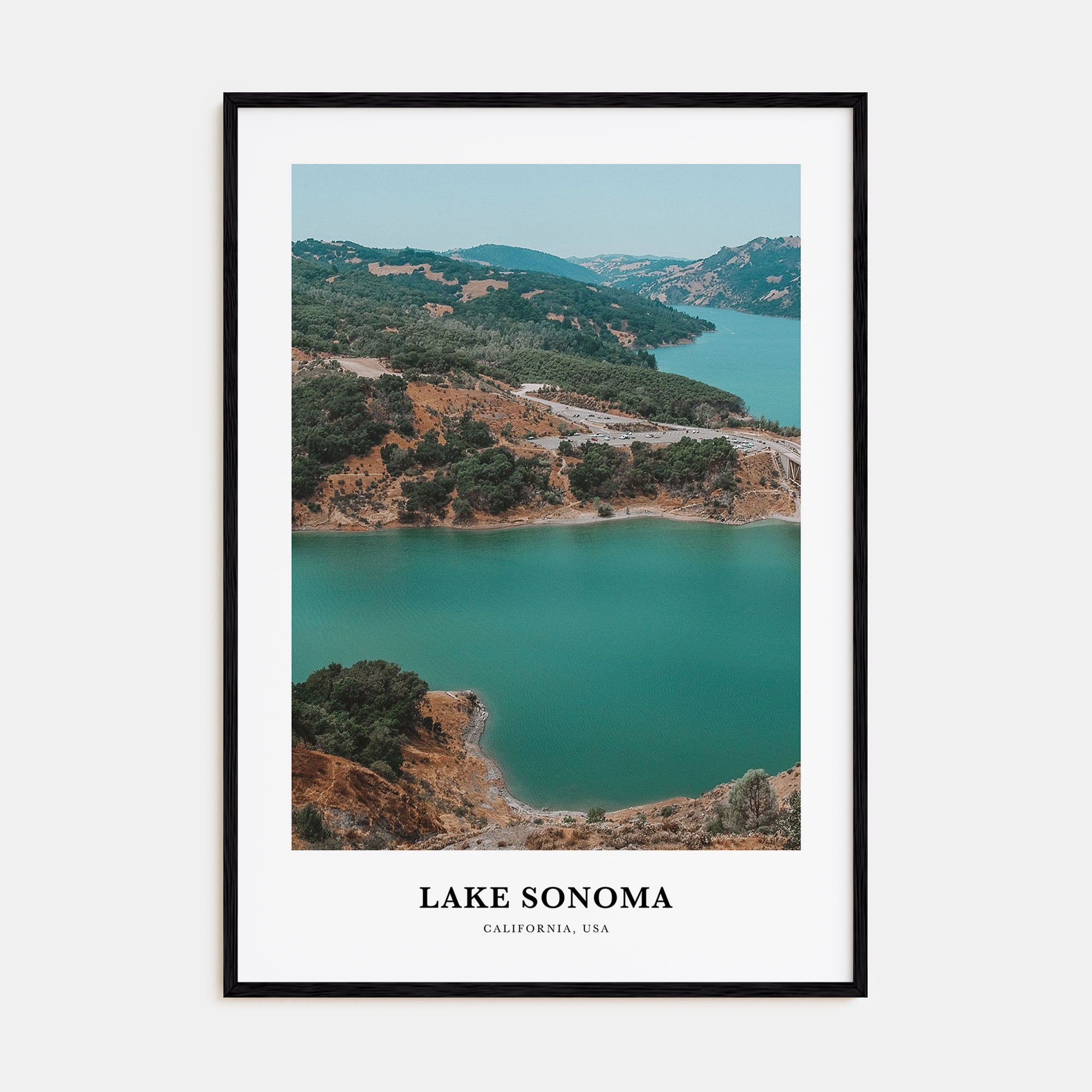 Lake Sonoma Portrait Color Poster