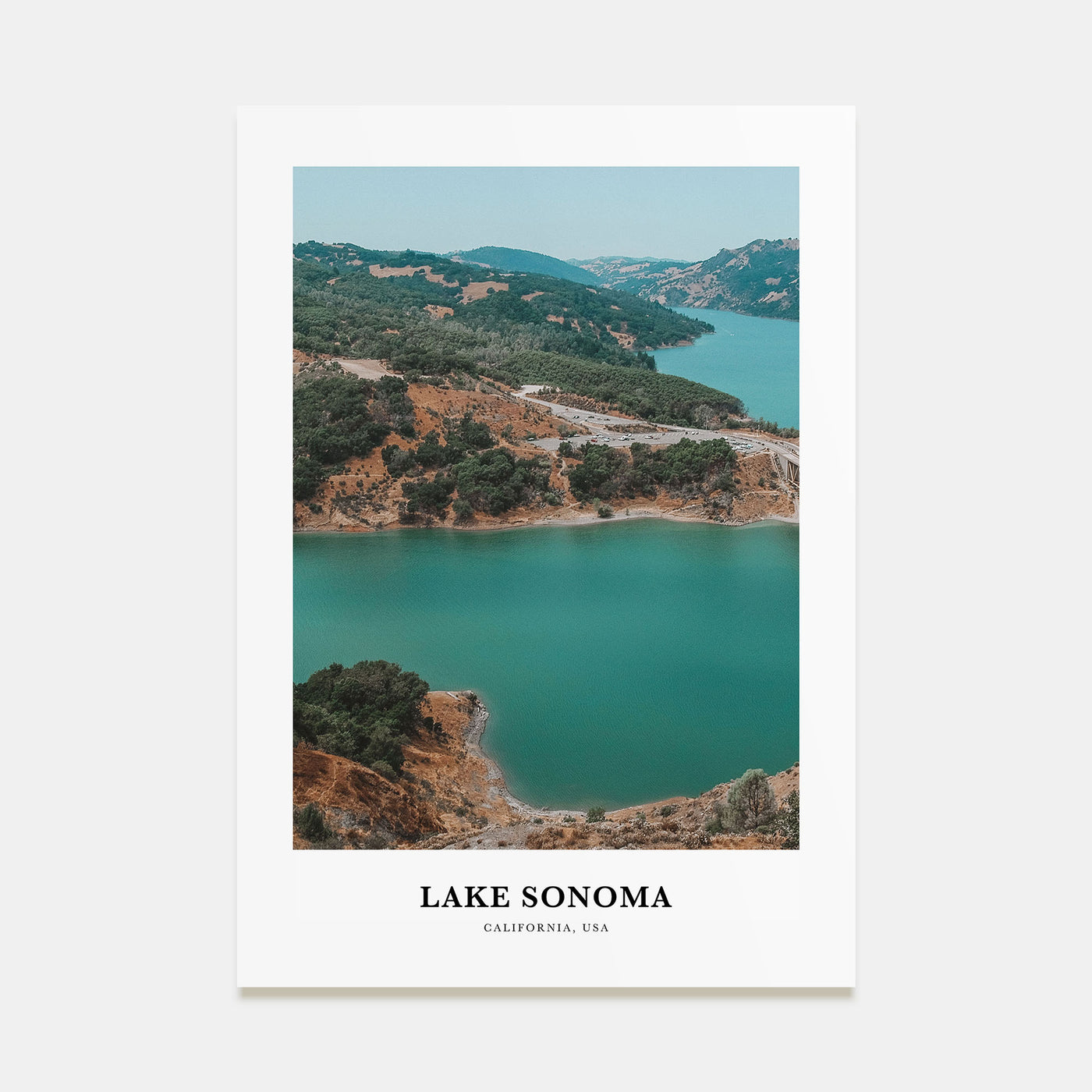 Lake Sonoma Portrait Color Poster