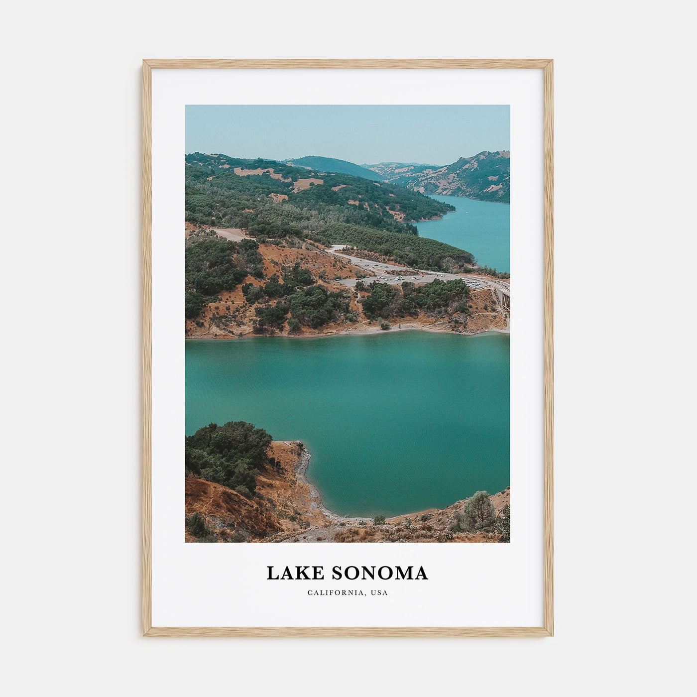 Lake Sonoma Portrait Color Poster