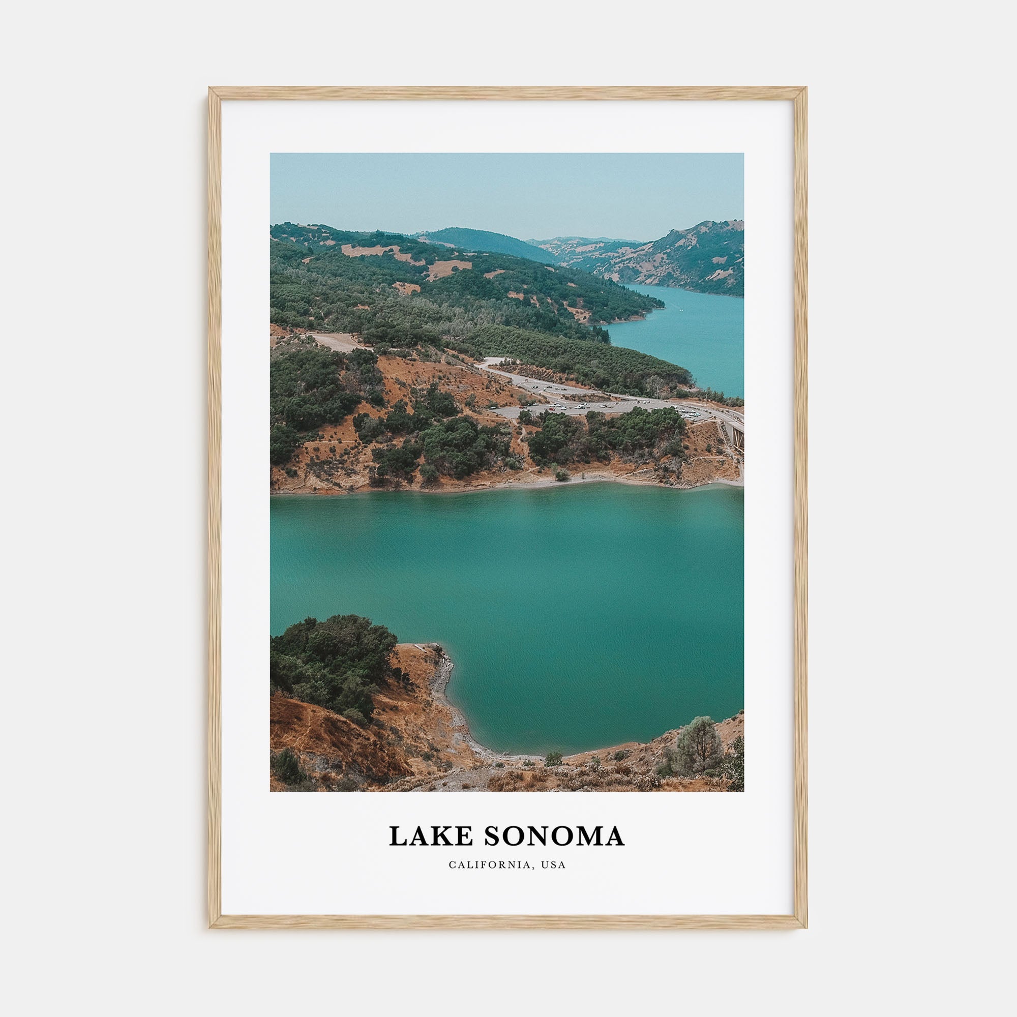 Lake Sonoma Portrait Color Poster