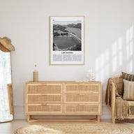 Lake Sonoma Travel B&W Poster