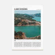 Lake Sonoma Travel Color Poster