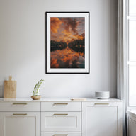 Lake Sunset Photo Color Poster