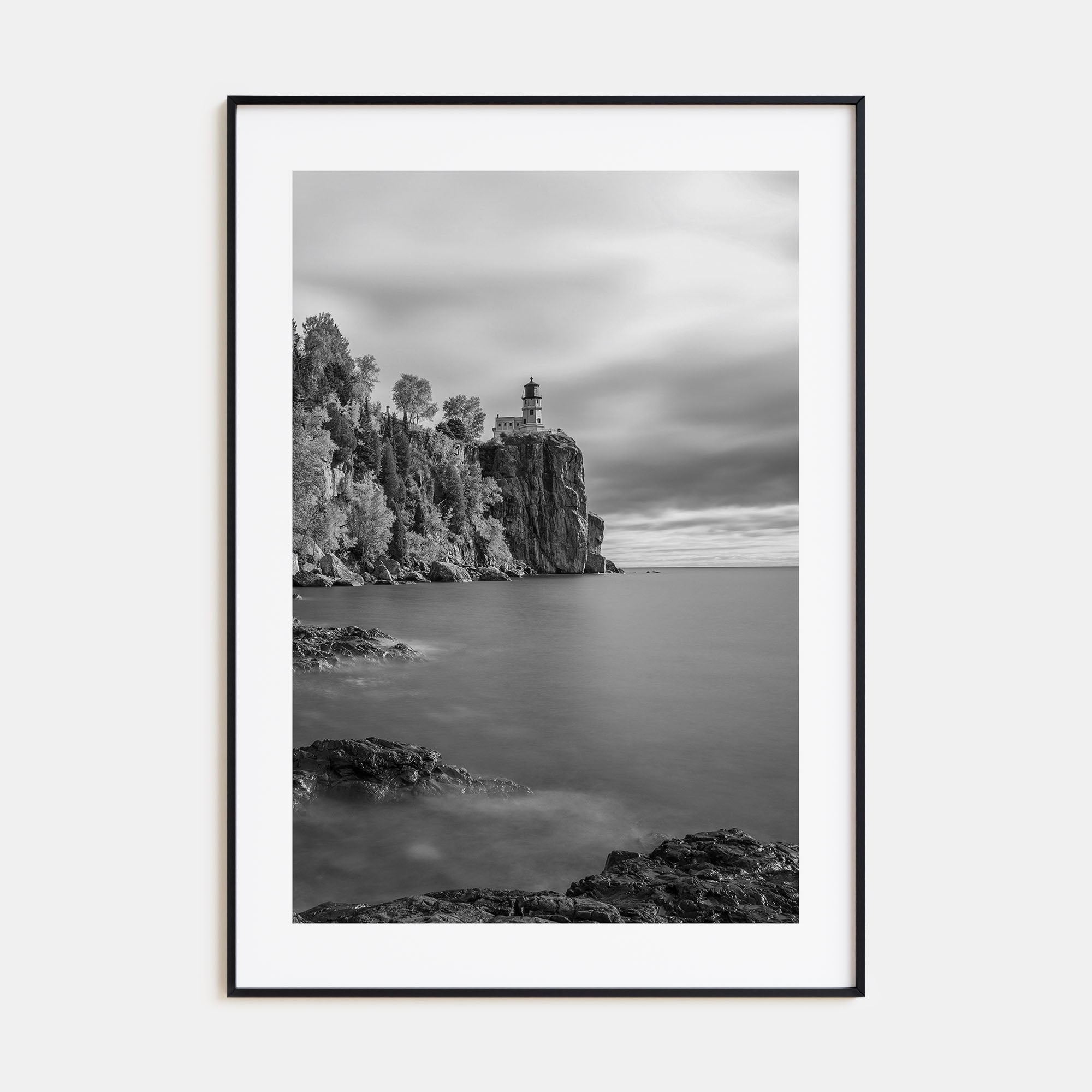 Lake Superior Photo B&W Poster