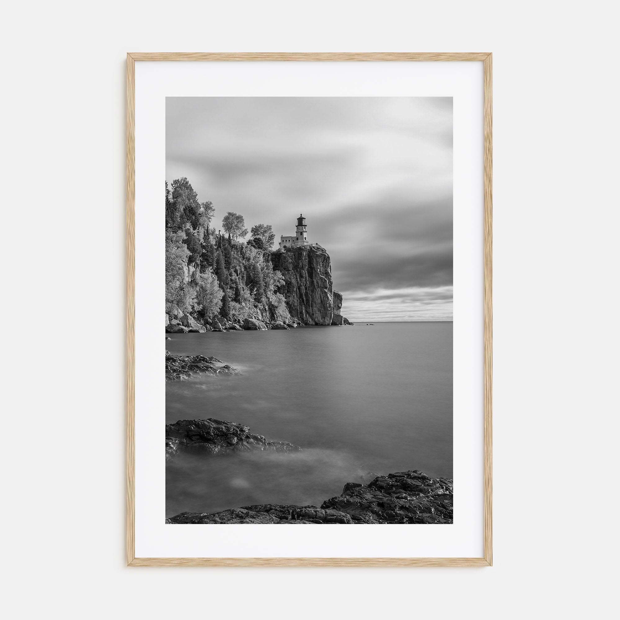 Lake Superior Photo B&W Poster