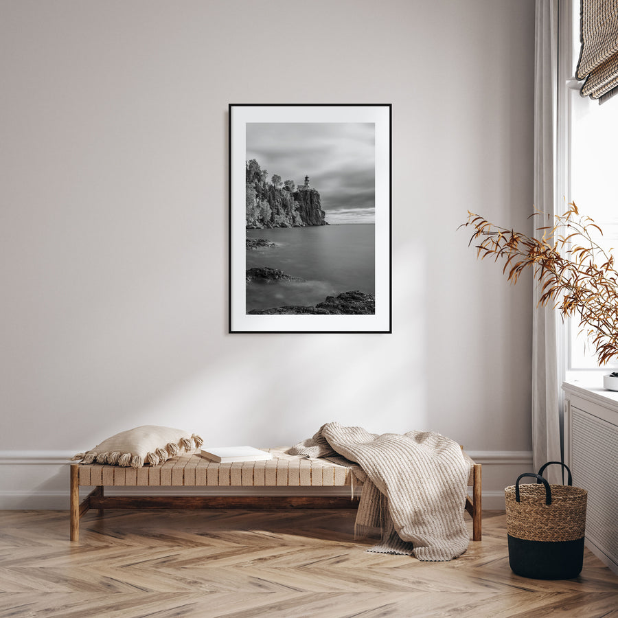 Lake Superior Photo B&W Poster
