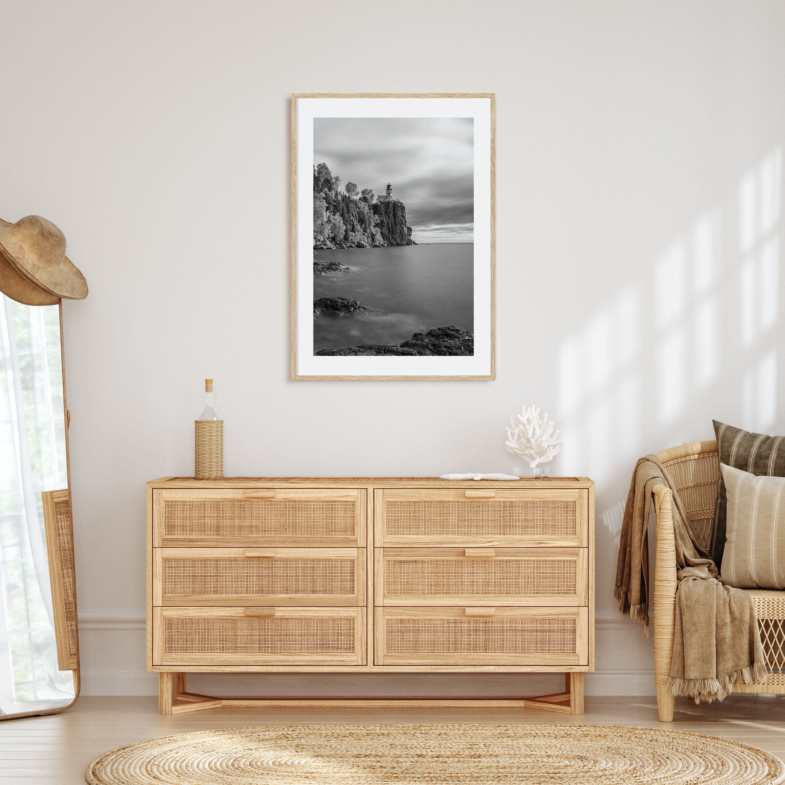 Lake Superior Photo B&W Poster