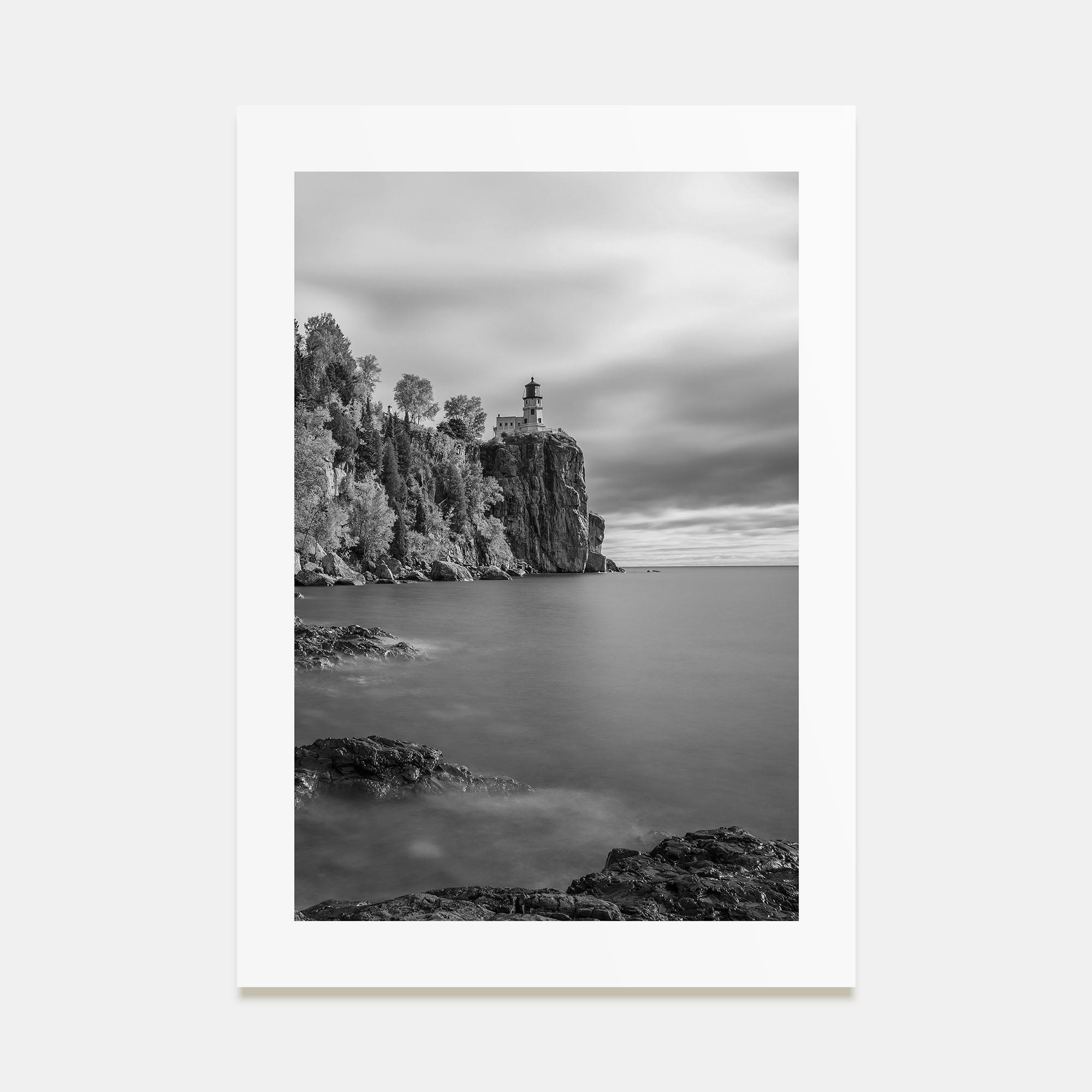 Lake Superior Photo B&W Poster