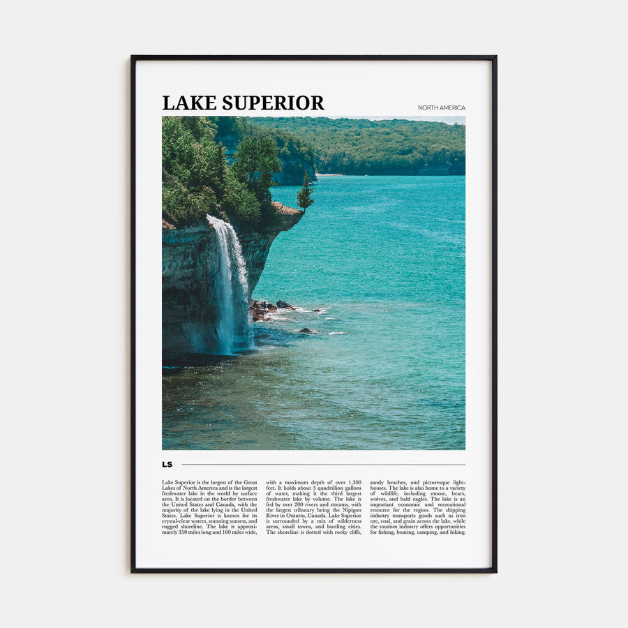 Lake Superior Travel Color Poster