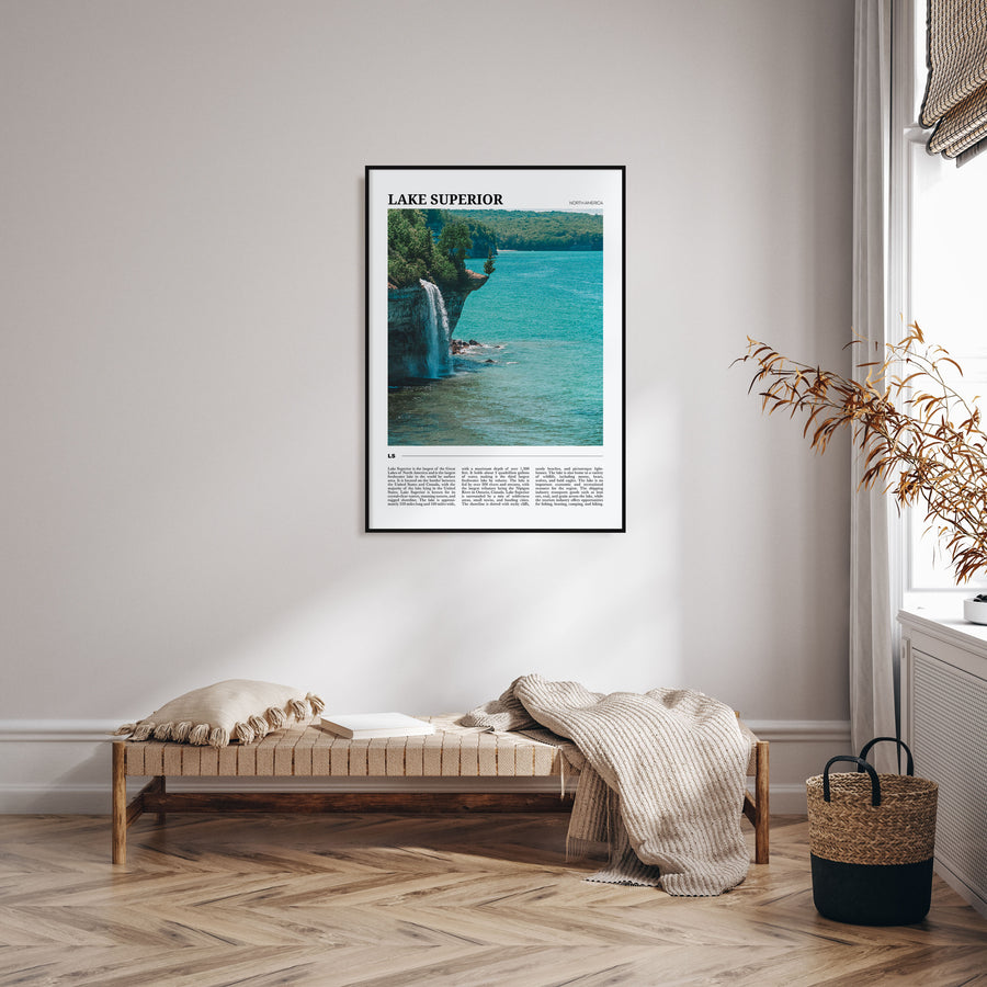 Lake Superior Travel Color Poster