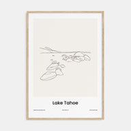 Lake Tahoe Drawn Poster