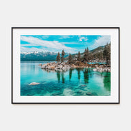 Lake Tahoe Landscape Color Poster