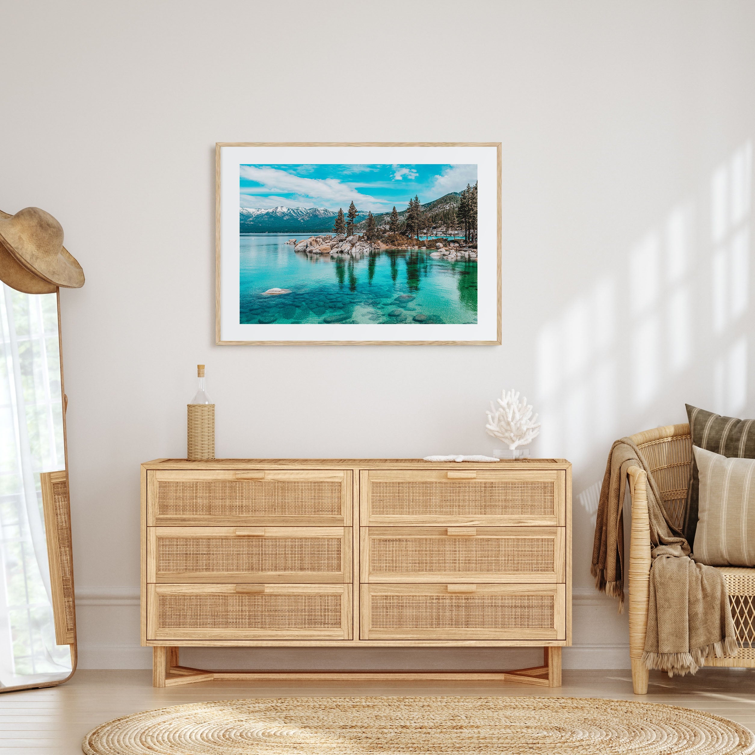 Lake Tahoe Landscape Color Poster