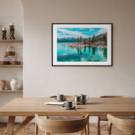 Lake Tahoe Landscape Color Poster