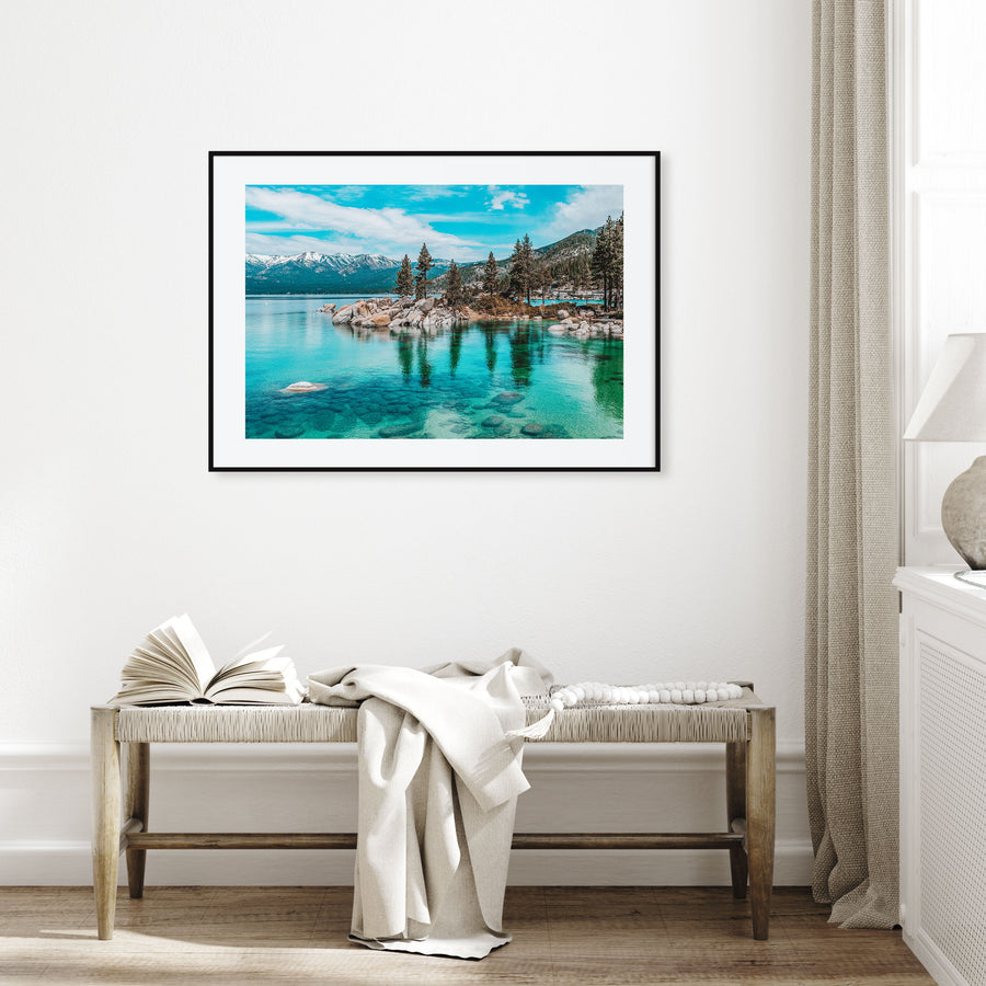 Lake Tahoe Landscape Color Poster
