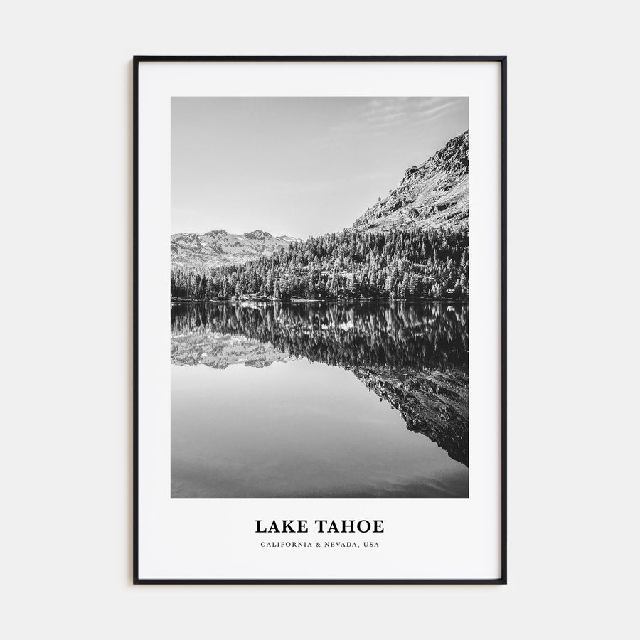 Lake Tahoe Portrait B&W No 2 Poster